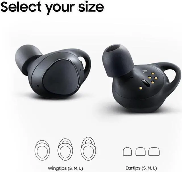 Alt view image 4 of 20 - Samsung Gear IconX, Black (2018) - Stereo - Black - Wireless - Bluetooth - Earbud - Binaural - In-ear