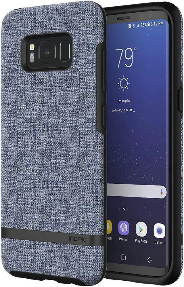 Alt view image 4 of 9 - Samsung Galaxy S8 Case, Incipio [Esquire Series]Co-Molded, Shock-Absorbing Cover - Carnaby Case for Samsung Galaxy S8-?Blue