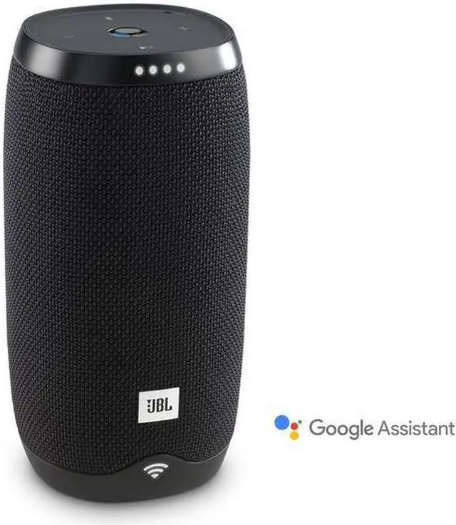 Alt view image 12 of 20 - JBL Link 10 Smart Voice-Activated Portable Wireless Bluetooth Speaker with Google Assistant, IPX7 Waterproof, Black