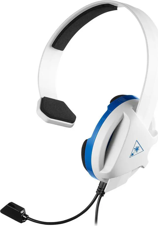 Alt view image 2 of 8 - Turtle Beach Recon Chat Wired Gaming Headset for PS5, PS4 & PC - White/Blue