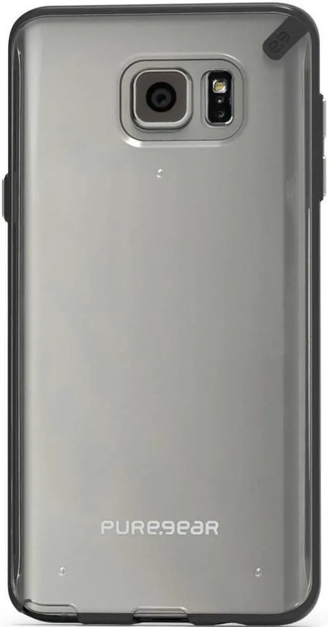 Alt view image 5 of 12 - PUREGEAR SLIM SHELL BLACK/CLEAR CASE COVER FOR SAMSUNG GALAXY NOTE 5 SM-N920