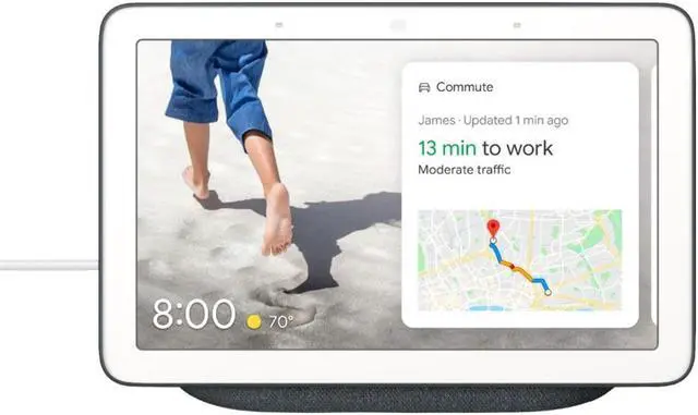Alt view image 13 of 20 - Google Nest Hub Smart Display with Google Assistant - Charcoal
