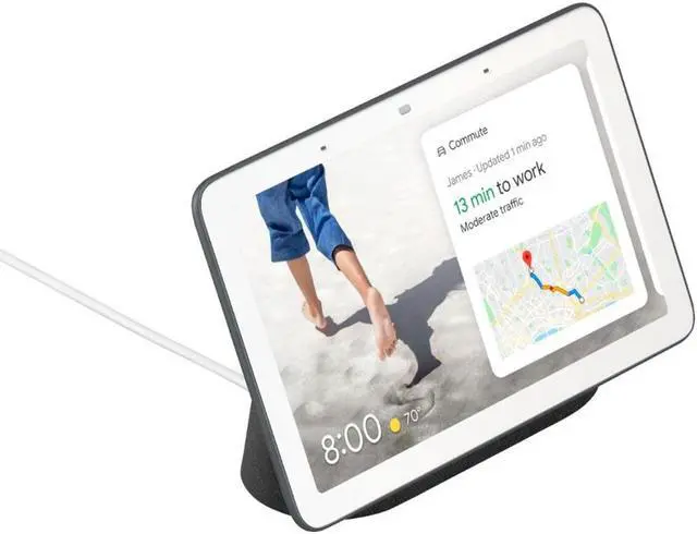 Alt view image 14 of 20 - Google Nest Hub Smart Display with Google Assistant - Charcoal