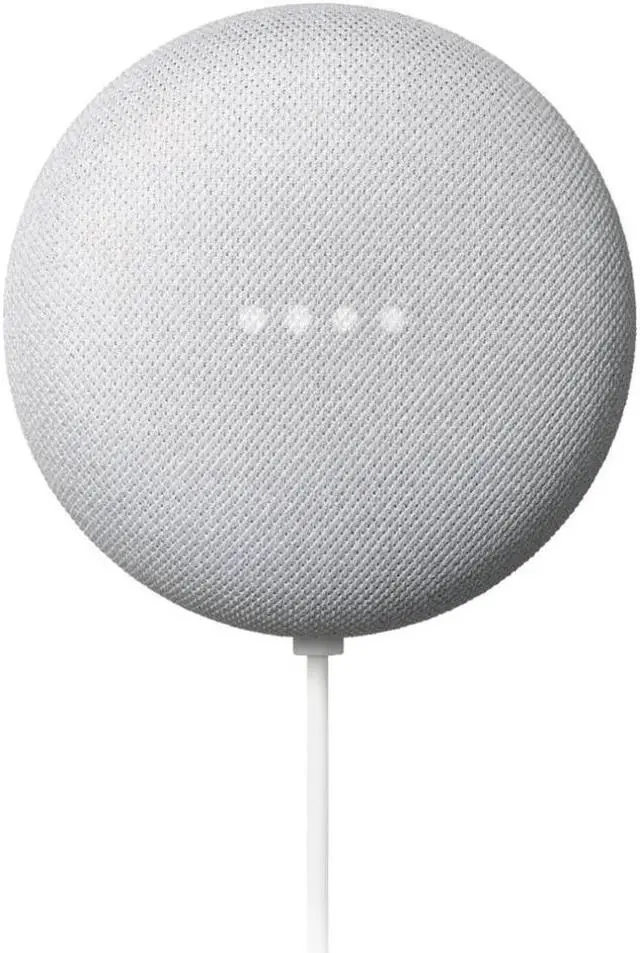 Alt view image 4 of 20 - Google Nest Mini 2nd Generation Smart Speaker, Chalk GA00638-US