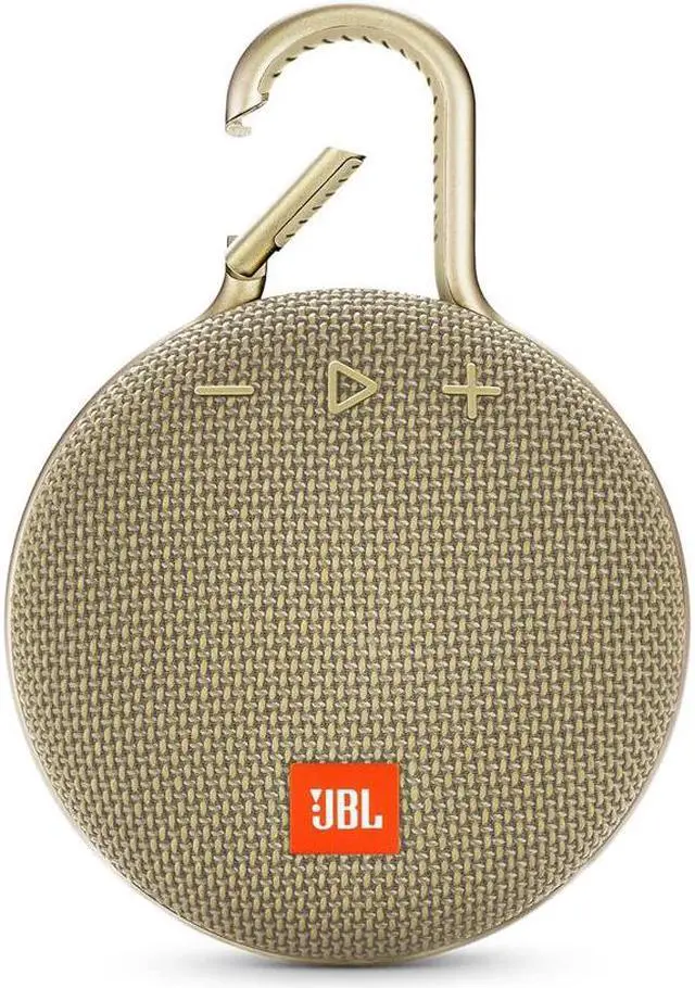 Alt view image 8 of 13 - JBL Clip 3 Portable Bluetooth Waterproof Speaker (Sand)