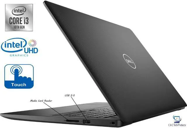 Alt view image 2 of 6 - Dell Inspiron 15.6" HD TouchScreen Laptop,10th Gen Intel Core i3-1005G1,32GB DDR4,1TB SSD Plus 1TB HDD,Intel UHD Graphics 620, Wifi-AC,Bluetooth, HDMI,Windows 10 Home