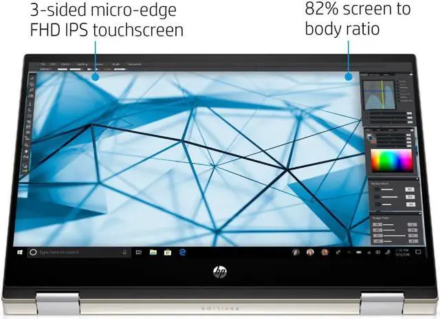 Alt view image 5 of 7 - HP Pavilion X360 14" Full HD IPS LED Touchscreen 2-in-1 Laptop,10th Gen Intel Core i5-1035G1,8GB DDR4,512GB SSD,Intel UHD Graphics 620,Wifi-AC,BlueTooth 5.0,Finger Print Reader,Windows 10 Pro