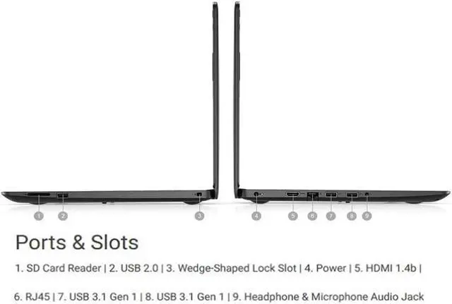 Alt view image 4 of 7 - Dell Inspiron 15.6" HD Anti-Glare Laptop,10th Generation Intel Core i3-1005G1,8GB DDR4, 512GB SSD,Intel UHD Graphics,Wifi-AC, Bluetooth, USB, HDMI, Windows 10 Pro