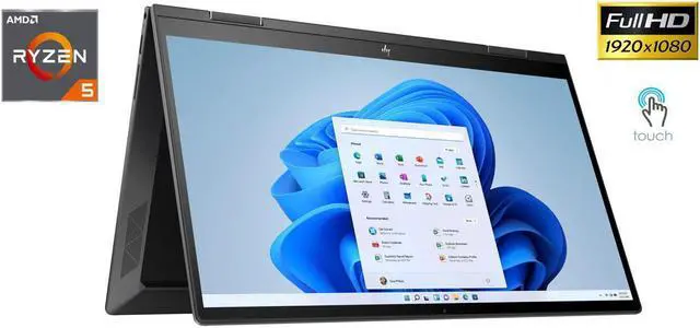 Alt view image 2 of 7 - New HP ENVY X360 2-in-1 15.6" Full HD IPS Touchscreen,AMD Ryzen 5 5625U,16GB DDR4,512GB SSD,AMD Radeon Graphics,Wifi-AX,BlueTooth,USB Type-C,HDMI,Windows 10 Pro