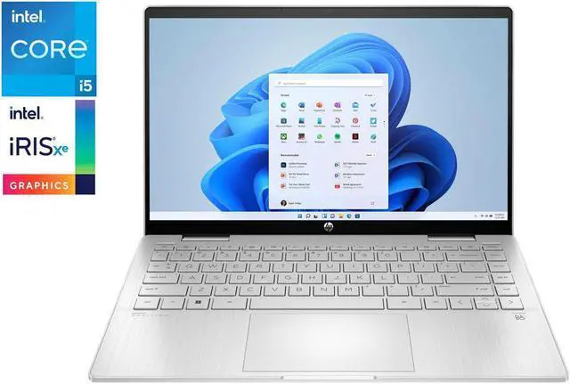 Alt view image 2 of 7 - New HP Pavilion X360 2-1 14" Full HD LED Touchscreen Laptop,12th Gen Intel Core i5-1235U,8GB DDR4,2TB SSD,Intel Iris Xe Graphics,Wifi-AX,BlueTooth,Finger Print Reader,Windows 11 Pro