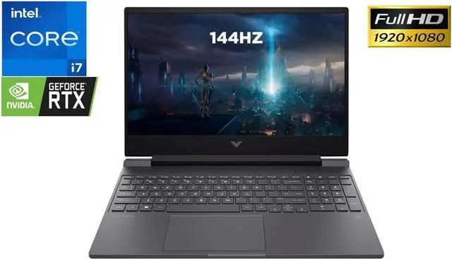 Main image of New HP Victus 15.6" Full HD IPS 144Hz Gaming Laptop, 12th Gen Intel Core i7-12650H Processor,32GB DDR4 RAM, 1TB SSD,4GB NVIDIA GeForce RTX 3050 Ti, Wifi-AX, Bluetooth,HDMI,USB, Windows 11 Pro