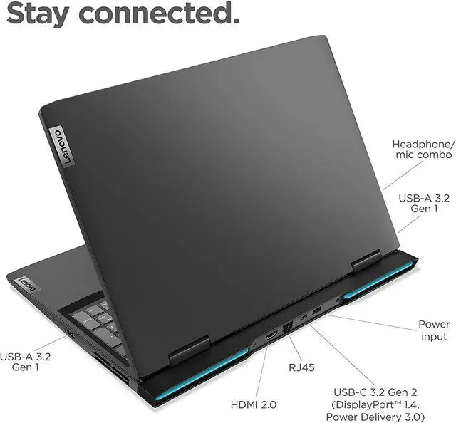 Alt view image 2 of 4 - Lenovo IdeaPad 3 15.6" Full HD IPS 120Hz Gaming Laptop,12th Gen Intel Core i7-12700H 14-Core Processor,32GB DDR4 RAM,512GB SSD,4GB NVIDIA GeForce RTX 3050 Ti,Wifi-AX,Bluetooth,Windows 11 Pro