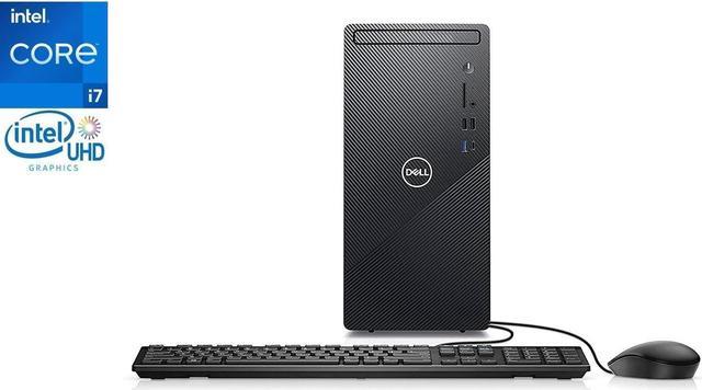 Dell Inspiron 3910 Desktop, 12th Gen Intel Core i7-12700 12-Core  Processor,32GB DDR4,1TB SSD Plus 1TB HDD,Intel UHD Graphics,Wifi-AX,  Bluetooth 5,