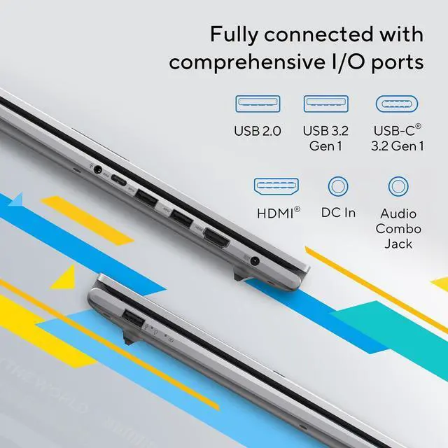 Alt view image 2 of 6 - ASUS Vivobook 17.3" Full HD Notebook,Intel Core 7 150U Processor,24GB RAM,1TB SSD,Intel Graphics,Wifi-AX,Windows 11 Pro