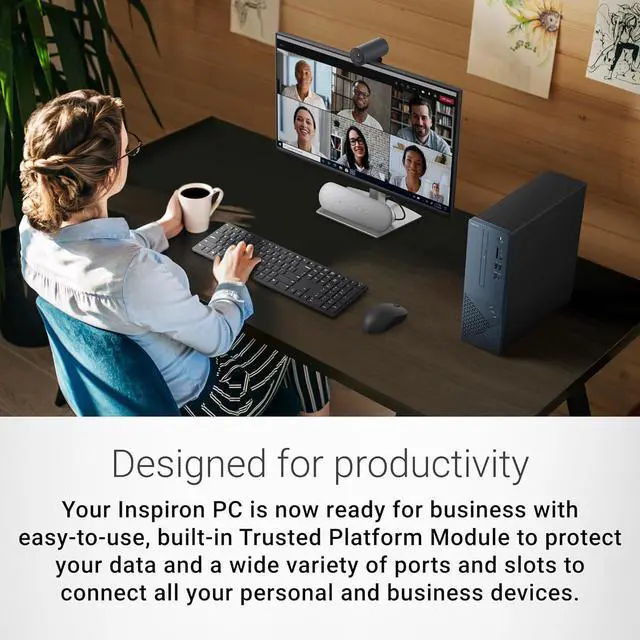 Alt view image 4 of 4 - Dell Inspiron 3030 Small Form Desktop,Intel Core i3-14100 Quad-Core Processor,8GB DDR5,512GB SSD, Intel UHD Graphics,Wifi-6,Dual Monitor Capable, Windows 11 Pro