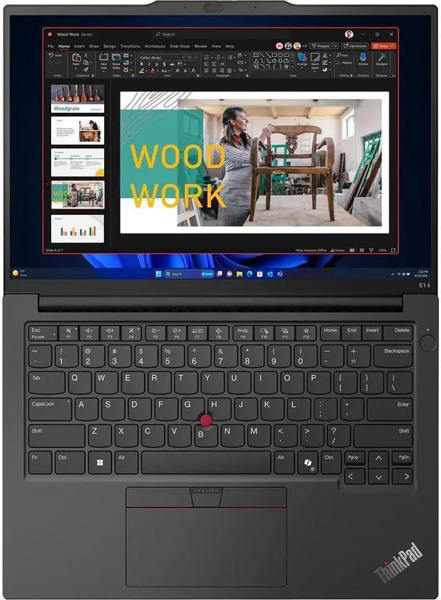 Alt view image 4 of 5 - Lenovo ThinkPad E14 Notebook,14" Full HD+ 1920x1200,Intel Core i7-1355U Processor,40GB DDR4,2TB SSD,Intel Iris Xe Graphics,Wifi-AX,Windows 11 Pro