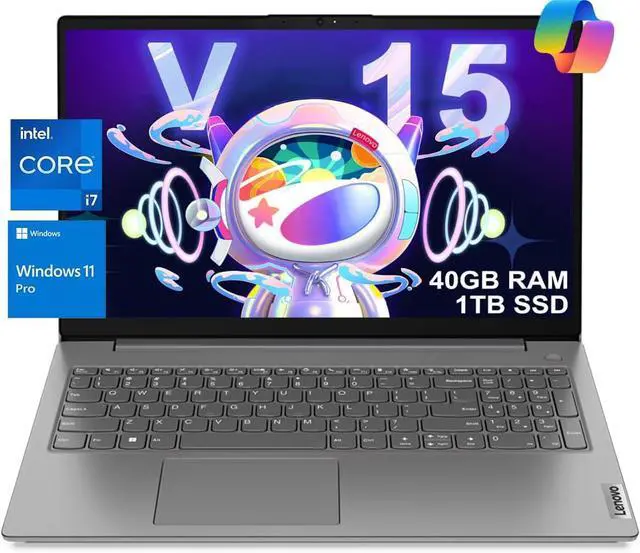 Main image of Lenovo V15 Business Laptop, 15.6" Full HD Display,Intel Core i7-13620H Processor,40GB DDR4,1TB SSD,Intel UHD Graphics,WiFi-6, Windows 11 Pro