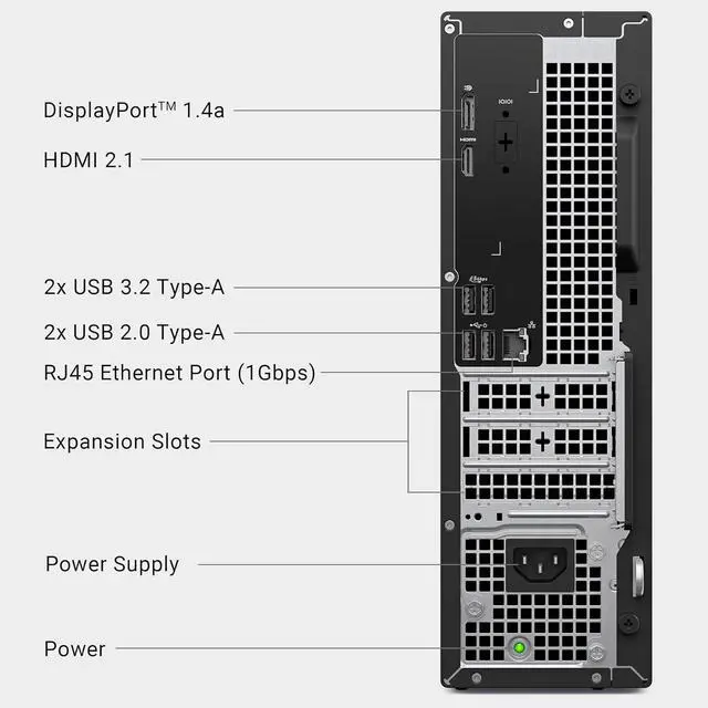 Alt view image 4 of 7 - Dell Slim Desktop  Intel Core Ultra 5225 Processor,16GB DDR5,2TB SSD, Dual Monitor Support,Windows 11 Pro