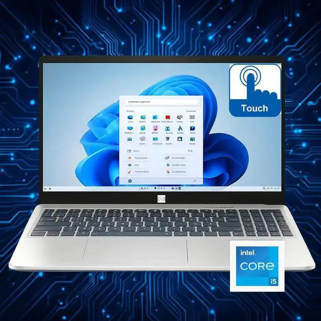Main image of HP 15.6" FHD Touchscreen Laptop | Intel Core i5-1334U | 8GB DDR4 | 512GB SSD | Intel Iris Xe Graphics | Wi-Fi 6 | Windows 11 Pro