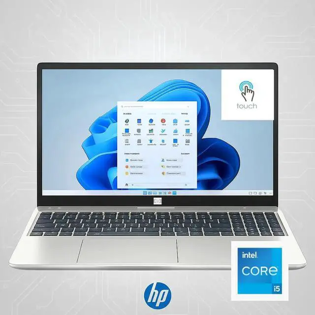 Main image of HP 15.6" FHD Touch Laptop | Intel Core i5-1334U,32GB DDR4, 4TB SSD, Win 11 Pro | Fast, Sleek & Ready to Work