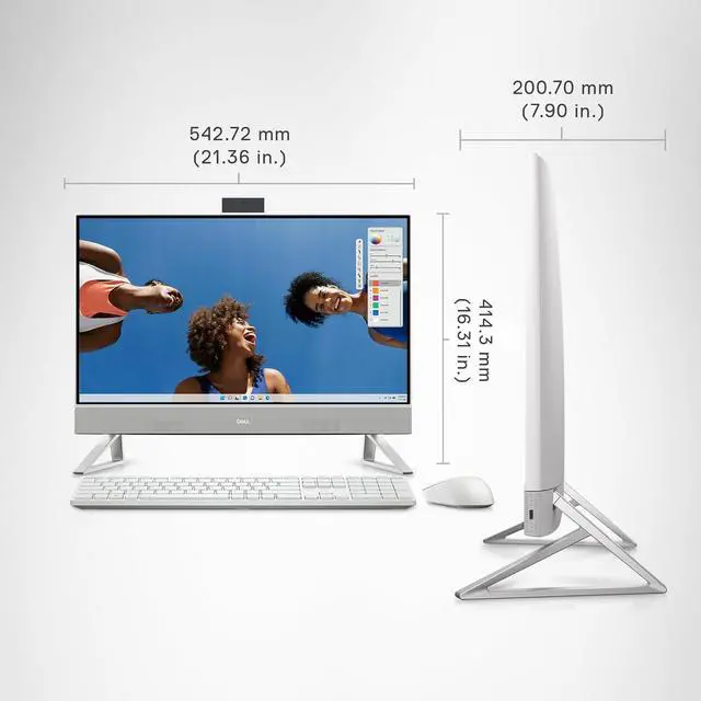 Alt view image 3 of 6 - Dell Inspiron 5430 24" FHD Touchscreen All-in-One Desktop,13th Gen Intel Core i5-1334U,64GB DDR4,2TB SSD, Intel Graphics, Wi-Fi 6, Windows 11 Pro
