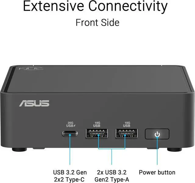 Alt view image 2 of 6 - Asus NUC 15 Pro Mini PC| Intel Core 5 210H Processor|32GB DDR5|256GB SSD|Wifi-7|Windows 11 Pro