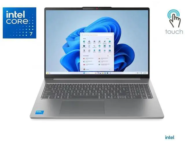 Main image of Lenovo IdeaPad Slim 5|16" TouchScreen Display| Intel Core 7 240H| 64GB DDR5| 1TB SSD| Windows 11 Pro| Backlit Keyboard| Lightweight Grey Notebook