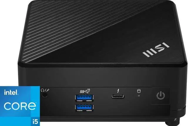 Main image of MSI Mini Desktop Computer Cubi 5|Intel Core i5-1235U 10-Core Processor|16GB DDR4|256GB SSD|Intel Iris Xe Graphics|Wifi-6|Windows 11 Pro