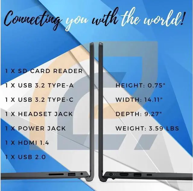 Alt view image 2 of 7 - Dell Inspiron 15.6" FHD Touchscreen Laptop | AMD Ryzen 7 7730U | 16GB DDR4 | 1TB SSD| WiFi| Windows 11 Home|Fast and Sleek Design