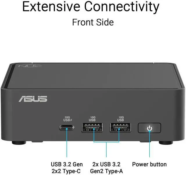 Alt view image 2 of 6 - Asus NUC 15 Pro Mini PC| Intel Core 3 100U Processor|8GB DDR5|256GB SSD|Wifi-7|Windows 11 Pro