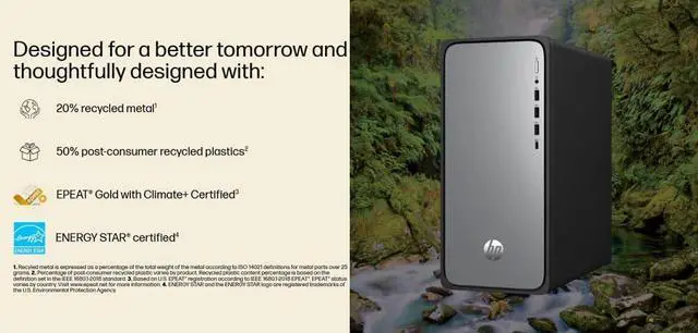 Alt view image 5 of 6 - HP OmniDesk Desktop| Intel Core i5-14400 Processor| 32GB DDR5| 1TB SSD|Wifi-6| Dual Monitor Support| Windows 11 Pro