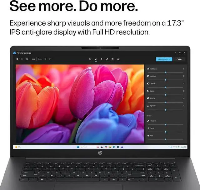 Alt view image 4 of 5 - HP OmniBook 3 | 17.3" Full HD IPS Display| Intel Core Ultra 7 255U 12-Core Processor|16GB DDR5|1TB SSD|Intel Graphics|Wifi-6|Windows 11 Pro