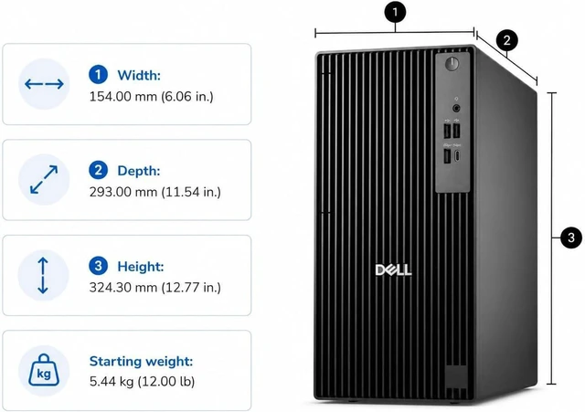 Alt view image 5 of 5 - *OPEN CARTON* Dell Pro Tower| Next Gen Optiplex| Intel Core i5-14500| 16GB DDR5| 256GB SSD|Wifi-AX|Dual Monitor Support| Windows 11 Pro| Business Desktop Computer