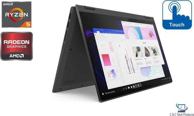Alt view image 2 of 7 - Lenovo Flex 5 14.0" Full HD 2-in-1 Touchscreen Notebook,4th Gen AMD Ryzen 5 4500U,16GB DDR4,1TB SSD,AMD Radeon Graphics,Wifi-AC,Bluetooth,HDMI,USB,Fingerprint Reader,Windows 10 Pro