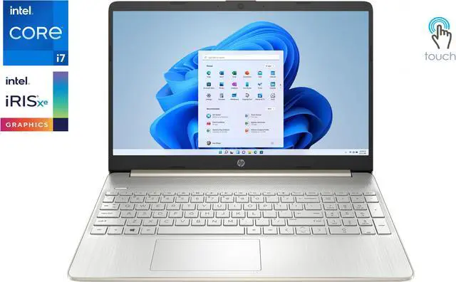 Main image of New HP 15.6" Full HD (1920x1080) TouchScreen Laptop, 11th Gen Intel Core i7-1165G7 Processor, 64GB DDR4 RAM, 1TB SSD, Intel Iris Xe Graphics, Wifi-AC, Bluetooth,HDMI,USB, Windows 11 Pro