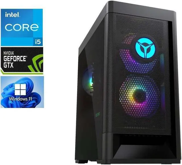 Main image of Lenovo Legion 5i Gaming Tower 11th Generation Intel Core i5-11400 6-Core Processor, 32GB DDR4, 512GB SSD Plus 1TB HDD, 6GB NVIDIA GeForce GTX 1660 Super, Wifi-AX, Bluetooth, USB, HDMI, Windows 11 Home
