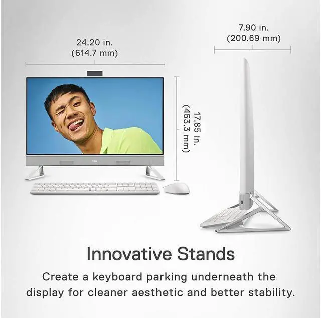 Alt view image 3 of 4 - Dell Inspiron 7710 27" Inch Full HD TouchScreen All-In-One PC,12th Gen Intel Core i7-1255U Processor,16GB DDR4,512GB SSD Plus 1TB HDD, 2GB NVIDIA GeForce MX550,Wifi-AX, Bluetooth,HDMI,Windows 11 Home