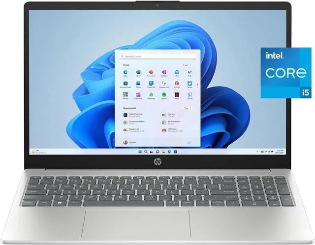 Main image of HP 15.6" Full HD Notebook, Intel Core i5-1235U 10-Core Processor,32GB DDR4,2TB SSD,Intel Iris Xe Graphics,Wifi-6, Windows 11 Pro