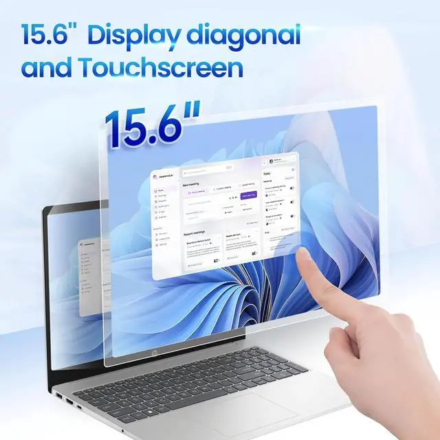 Alt view image 4 of 6 - Lenovo Ideapad 3 Home & Business Laptop (Intel i5-1135G7 4-Core, 64GB RAM, 2TB SSD, 15.6" Touch  Full HD (1920x1080),Fingerprint, Wifi, Bluetooth, Webcam, Win 11 Pro