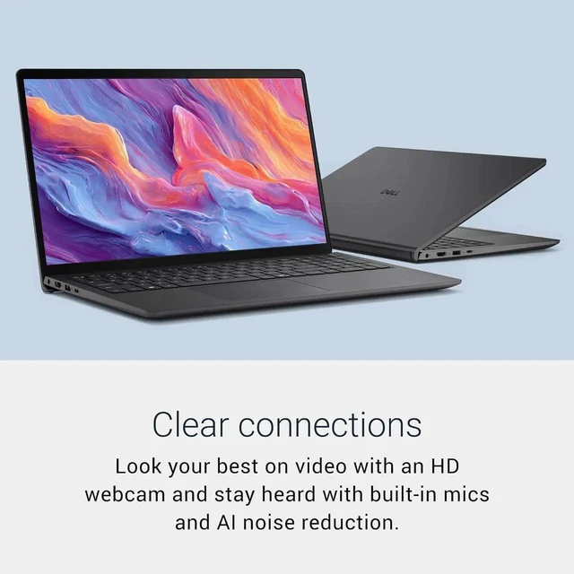 Alt view image 12 of 12 - DELL Business 15.6" FHD Touchscreen Laptop Intel core Ultra 7 255U (Beat i7-13650HX) Intel Graphics 32GB DDR5 RAM 1TB SSD Backlit KB Wi-Fi 6 BT HDMI 1.4 USB-C Copilot AI Webcam Windows 11 Pro Black