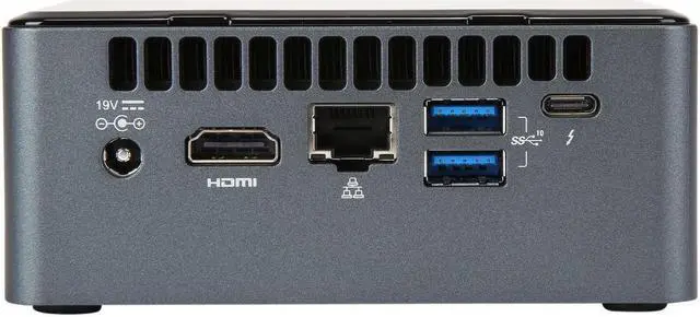 Alt view image 3 of 6 - Intel NUC 8i3BEH Mini PC,8th Gen Intel i3-8109U,8GB DDR4 RAM,128GB SSD Plus 1TB HDD,Wifi-AC,Bluetooth 5.0,Dual Monitor Capable,Windows 10 Pro