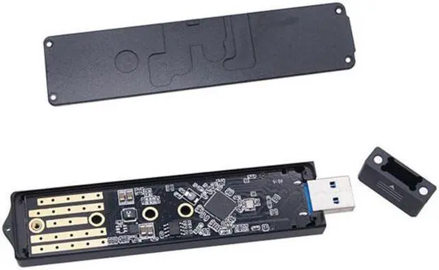 Alt view image 2 of 7 - Chenyang Cable USB 3.0 to NVME M-key M.2 NGFF SATA SSD External PCBA Case Conveter Adapter RTL9210B Chipset