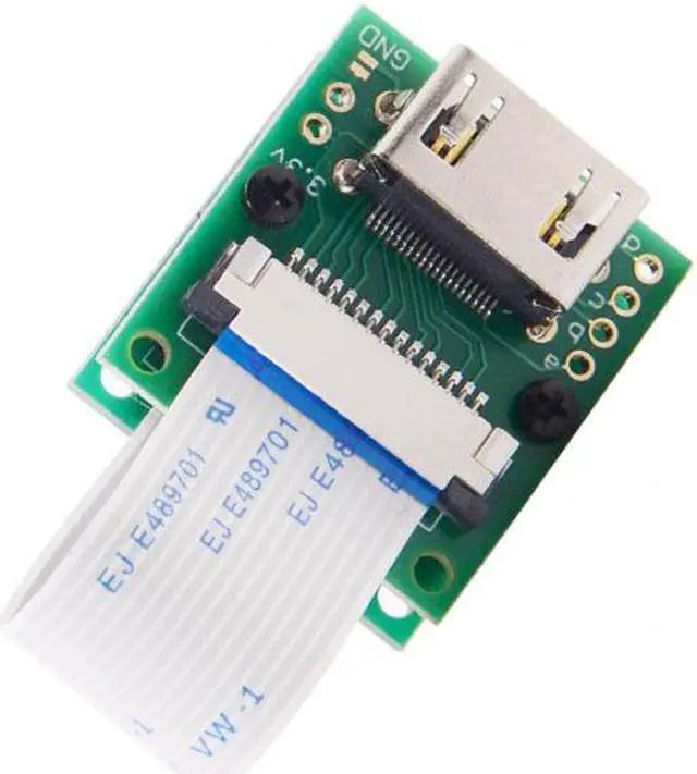 Alt view image 7 of 7 - CYSM Raspberry PI Camera Module to HDMI Type A Male HDTV FPC Flat Cable 5cm fit for PES001