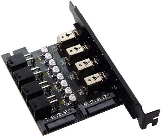 Alt view image 4 of 7 - Chenyang Cable 4 Hard Disk Control System Intelligent Control Management System HDD SSD Power Switch with PCI Bracket