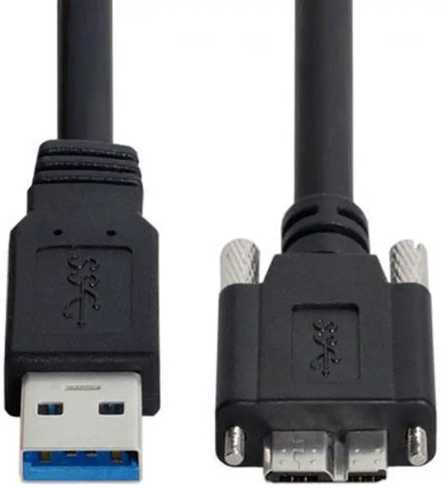 Alt view image 2 of 5 - Chenyang Cable 8m USB 3.0 A Type Repeater Cable Male to Micro USB 3.0 B Male with Mount Panel Screws for Camera