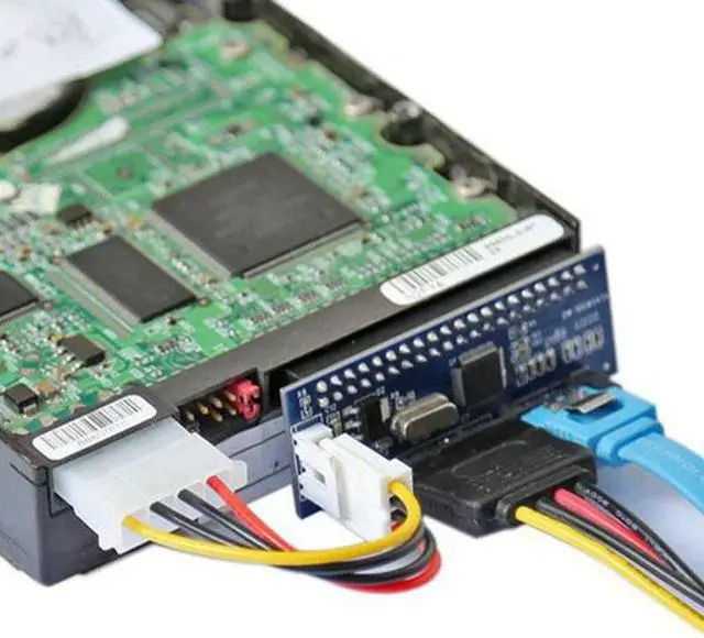 Alt view image 5 of 7 - Jimier Cable IDE/PATA 40Pin Disk to SATA Female Converter Adapter PCBA for Desktop & 3.5" Hard Disk Drive
