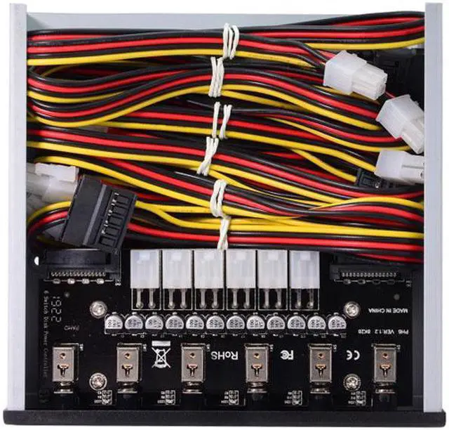 Alt view image 6 of 7 - Chenyang Cable 6 Hard Disk Control System Intelligent Control Management System HDD SSD Power Switch with 5.25 CD-ROM Bay