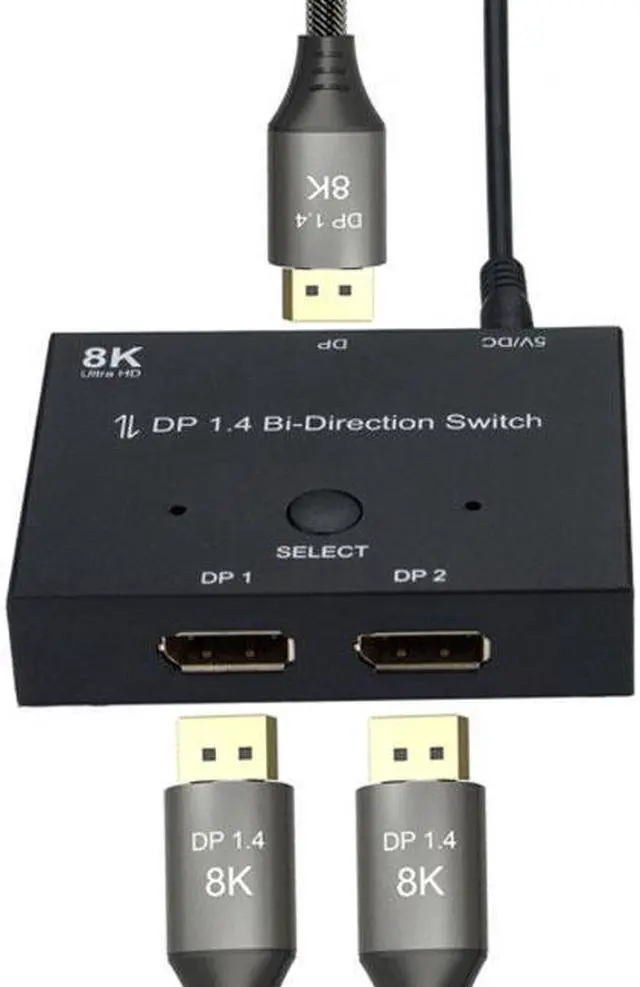 Main image of KAIBOXIXI DP DisplayPort 1.4 Bi-Direction Switch MST Hub Support HDCP SST Extended 8K@30hz 4K@60hz