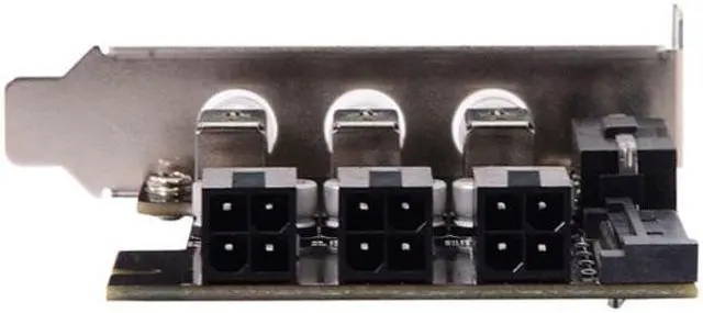 Alt view image 4 of 7 - Cablecc Three 3 Hard Disk Control System Intelligent Control Management System HDD SSD Power Switch with Low Profile Bracket