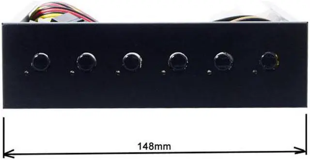 Alt view image 7 of 7 - Chenyang Cable 6 Hard Disk Control System Intelligent Control Management System HDD SSD Power Switch with 5.25 CD-ROM Bay